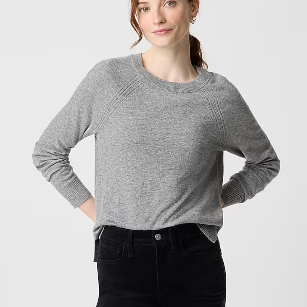 MWOT J. Crew Heather Gray Crewneck Sweater